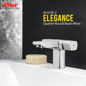 3 Star Basin Mixer Elegance