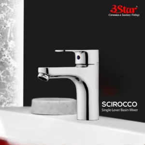 3 Star Basin Mixer Scirocco