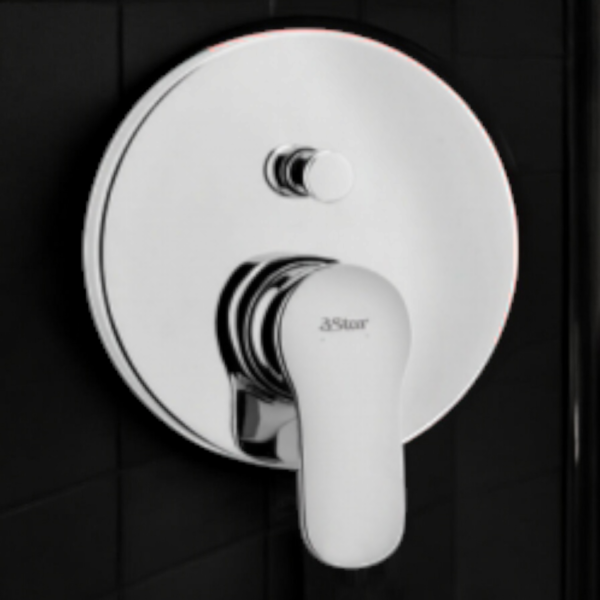 3 Star Concealed Shower Mixer Round