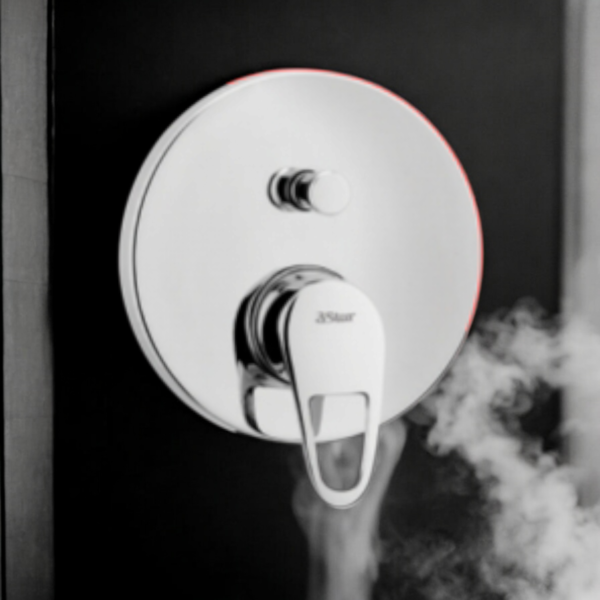 3 Star Concealed Shower Mixer Round Hollow