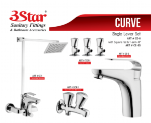 3 Star Shower Set Curve