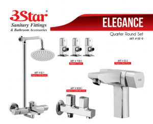 3 Star Shower Set Elegance