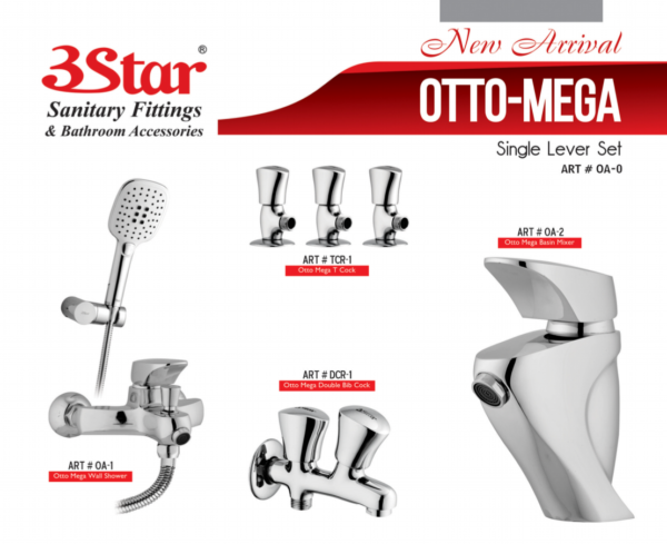 3 Star Shower Set Otto Mega