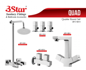 3 Star Shower Set Quad