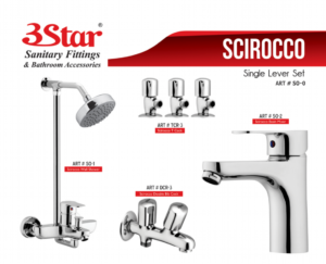 3 Star Shower Set Scirocco