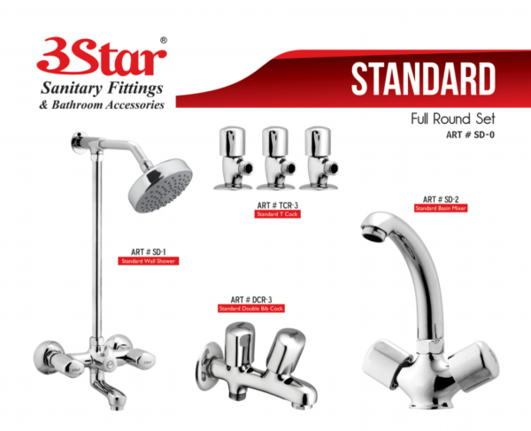 3 Star Shower Set Standard
