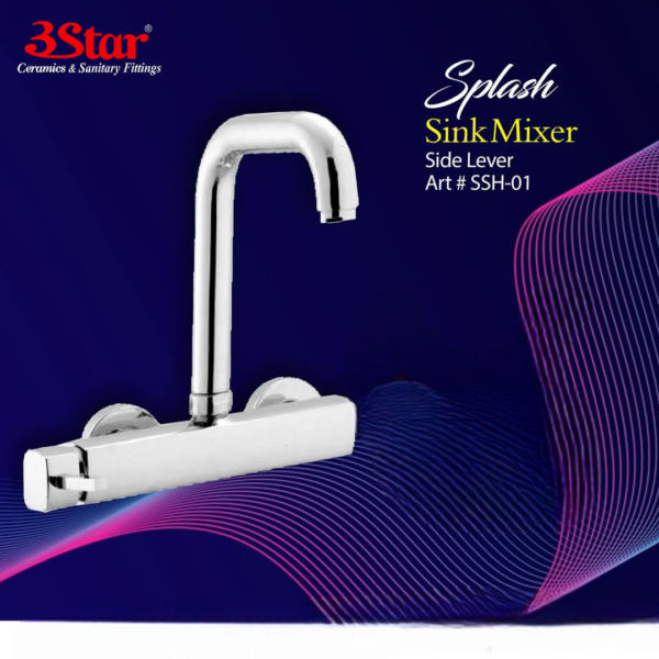 3 Star Sink Mixer Splash