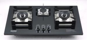 Built in Hob Glass Black Rado