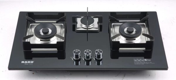 Built in Hob Glass Black Rado