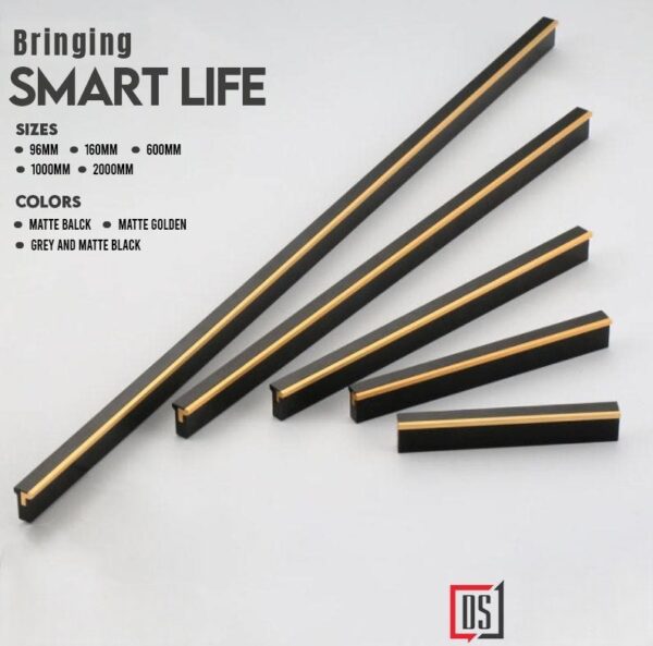 Cabinet Handle DS 032 Matt Black Golden