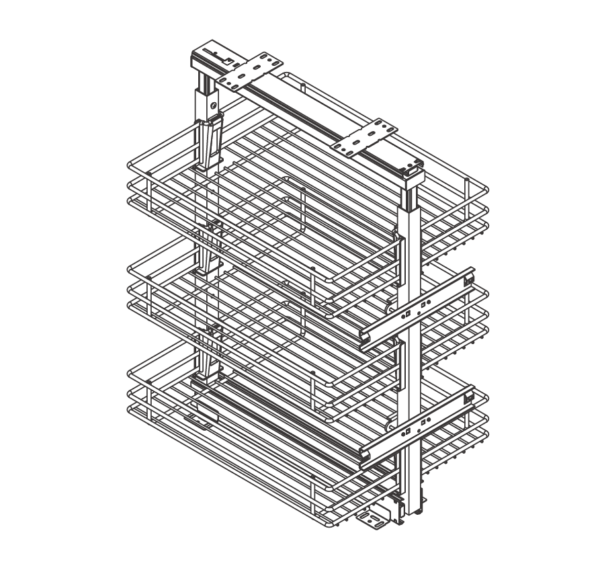 Pull Out Rack PTJ0011 Sketch